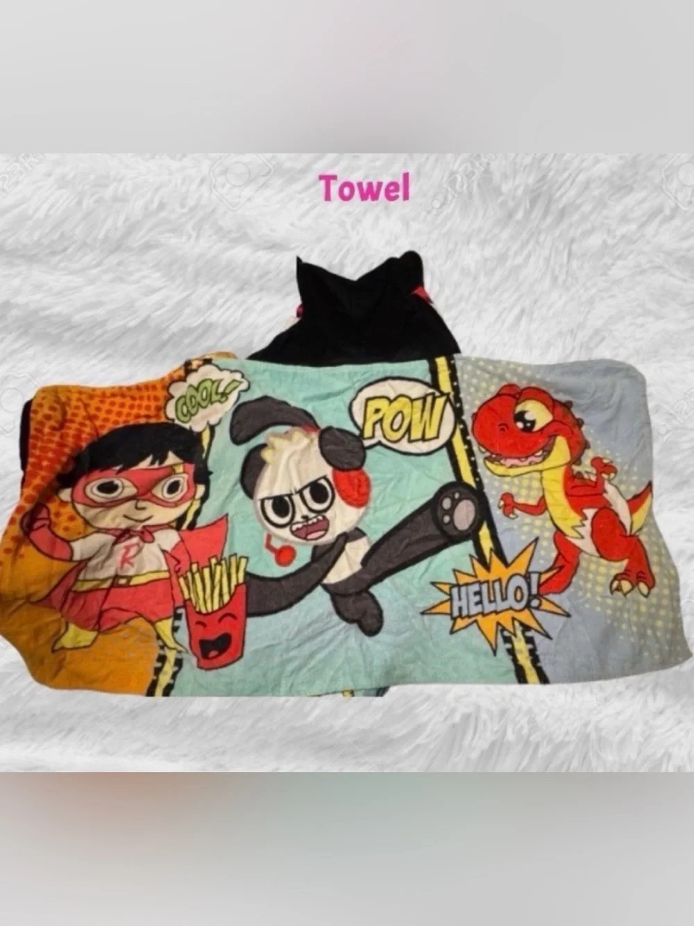 Bundle of Ryan’s World Bedding + Hooded Towel